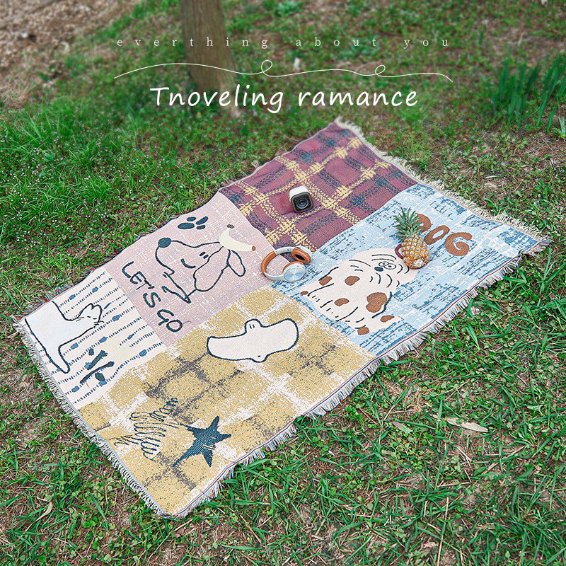 ๐ฅ Waterproof Outdoor Picnic Blanket โ Lightweight & Portable for Camping