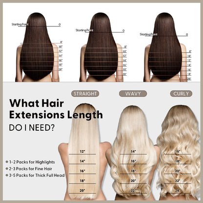 Invisible Tape In Hair Extension -- 100% VIRGIN HUMAN HAIR / 10 PIECES