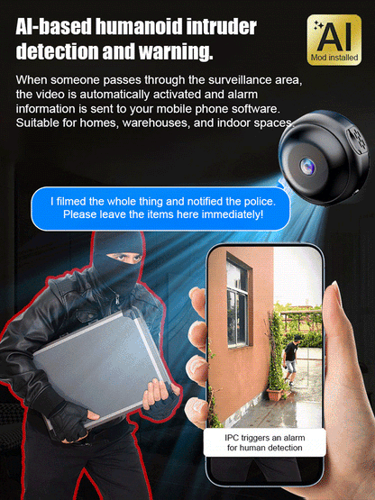 ⚡ Tiny Hidden Cam – HD Video | Night Vision | One-Step Setup | Safe Monitoring📡