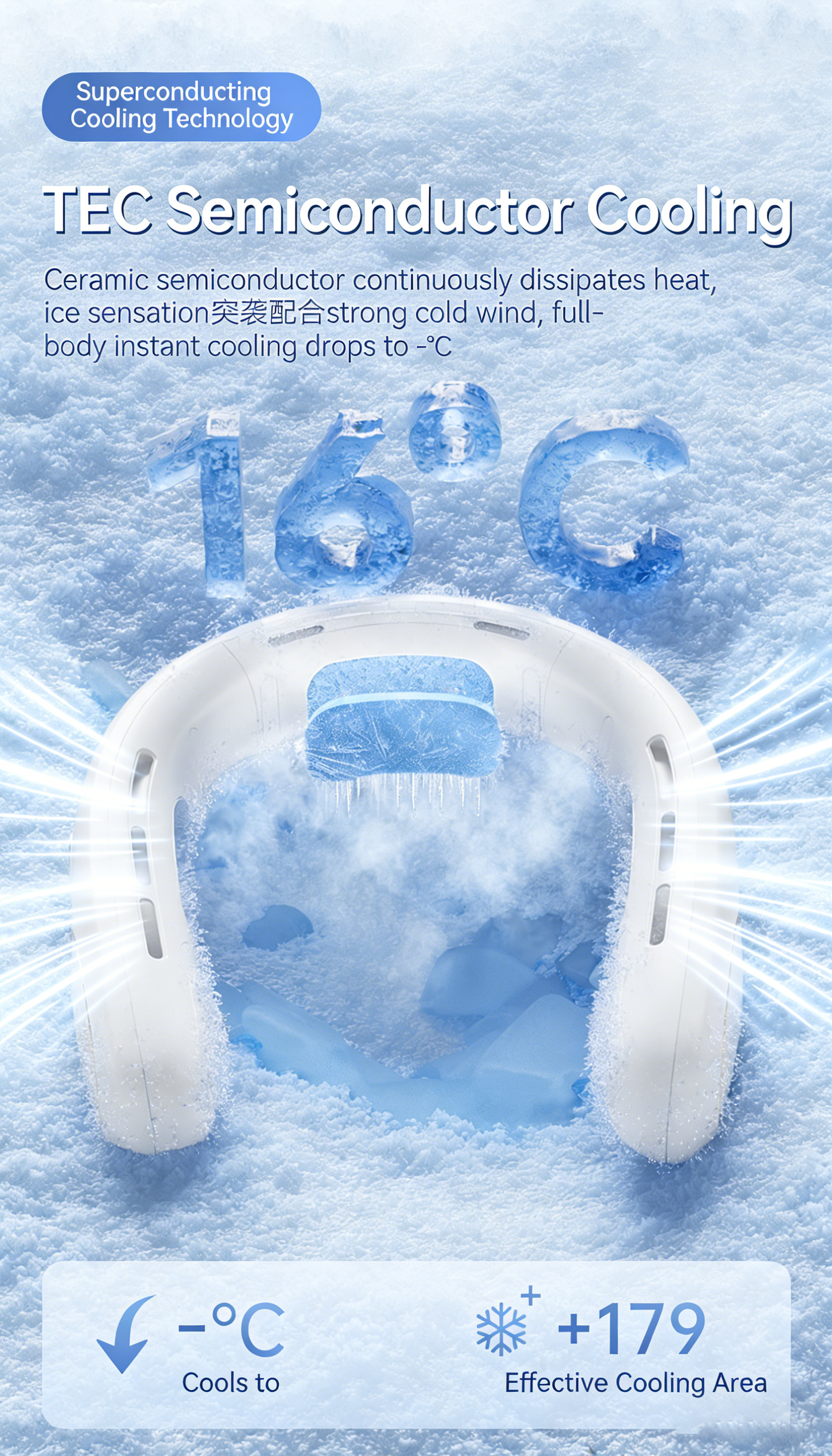 Portable Hands-Free Cooling - Perfect for Outdoor & Office