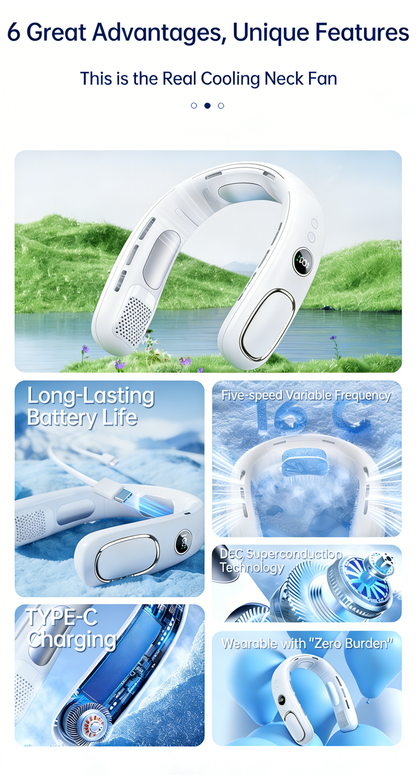 Portable Hands-Free Cooling - Perfect for Outdoor & Office