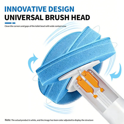 🧽 Toilet Scrubber | Disposable Pads | No Mess Cleaning
