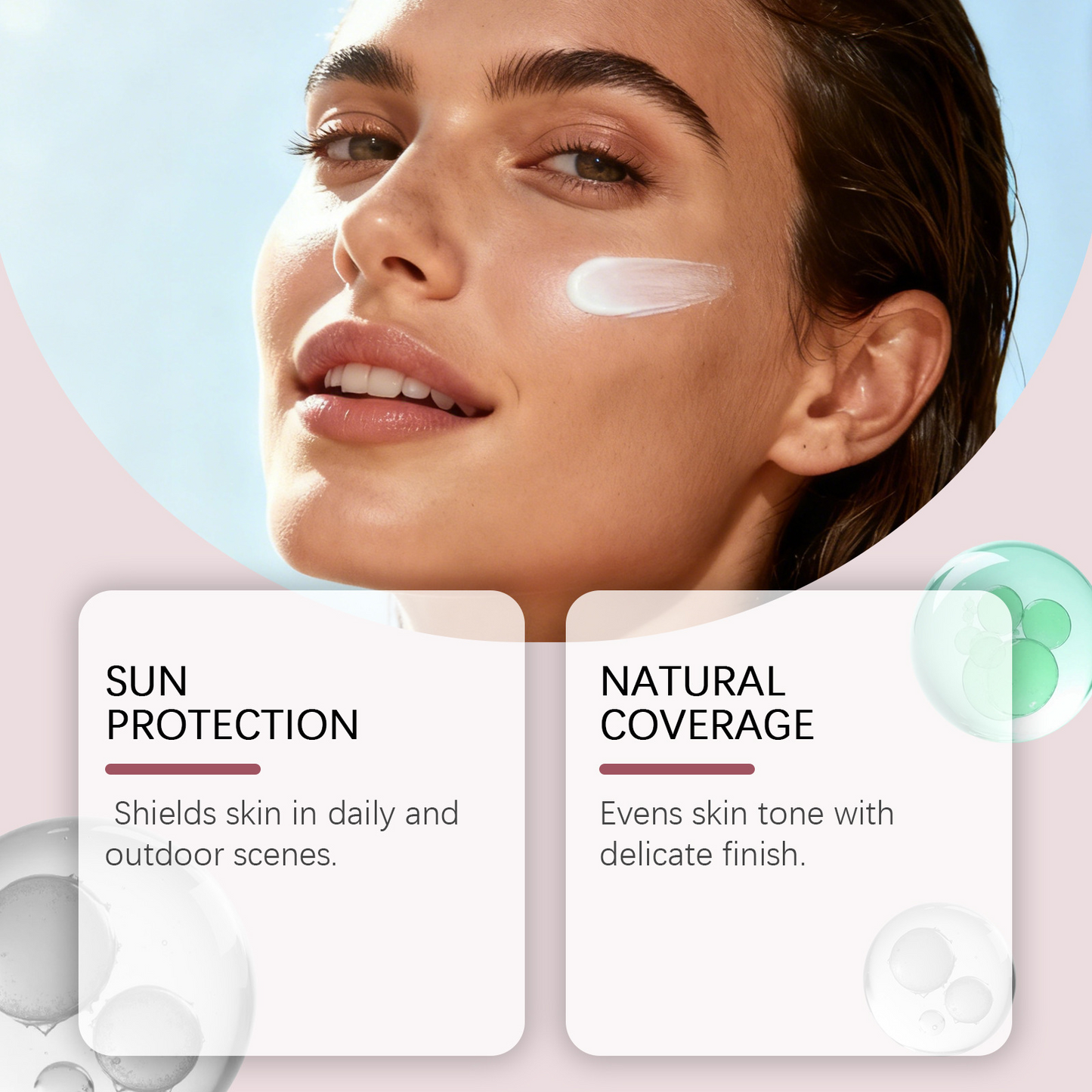 🔥Buy 1 get 1 free 🧴 Lightweight protection, natural makeup finish | Perfectly compatible with foundation