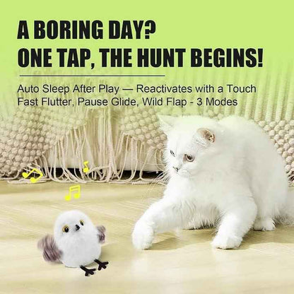 🎉2026 New Year Special Sale 🎉Rechargeable Flapping Bird Cat Toy