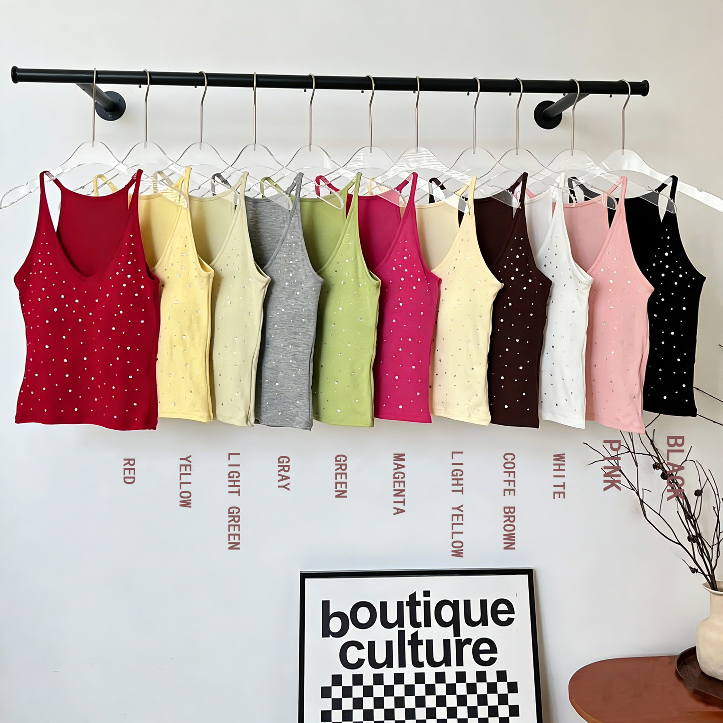 Rhinestone Hot Girl Camisole