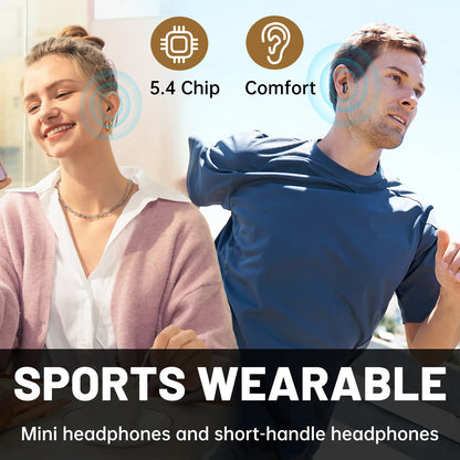 🎧 Mini Invisible Bluetooth Earbuds | Wireless Headphones with Mic