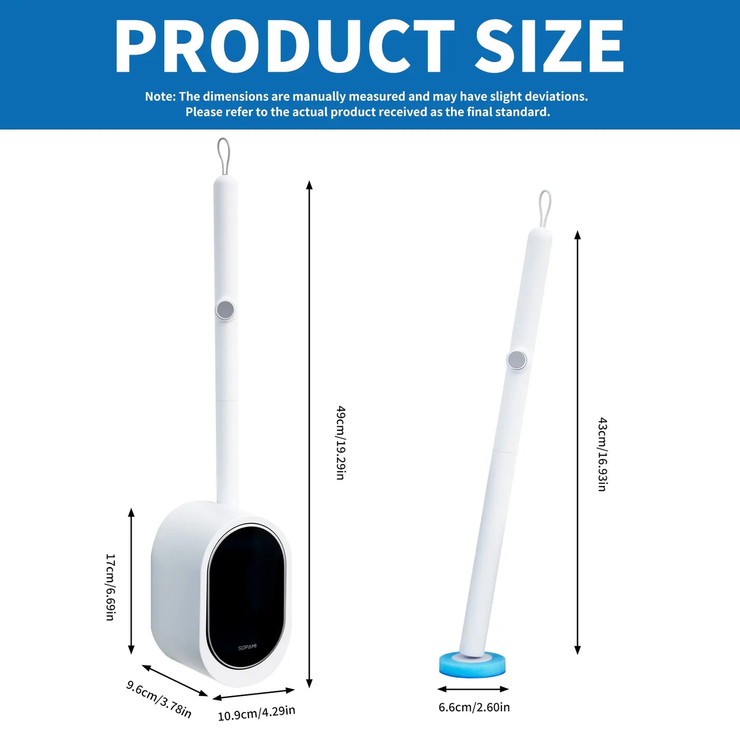 🧽 Toilet Scrubber | Disposable Pads | No Mess Cleaning