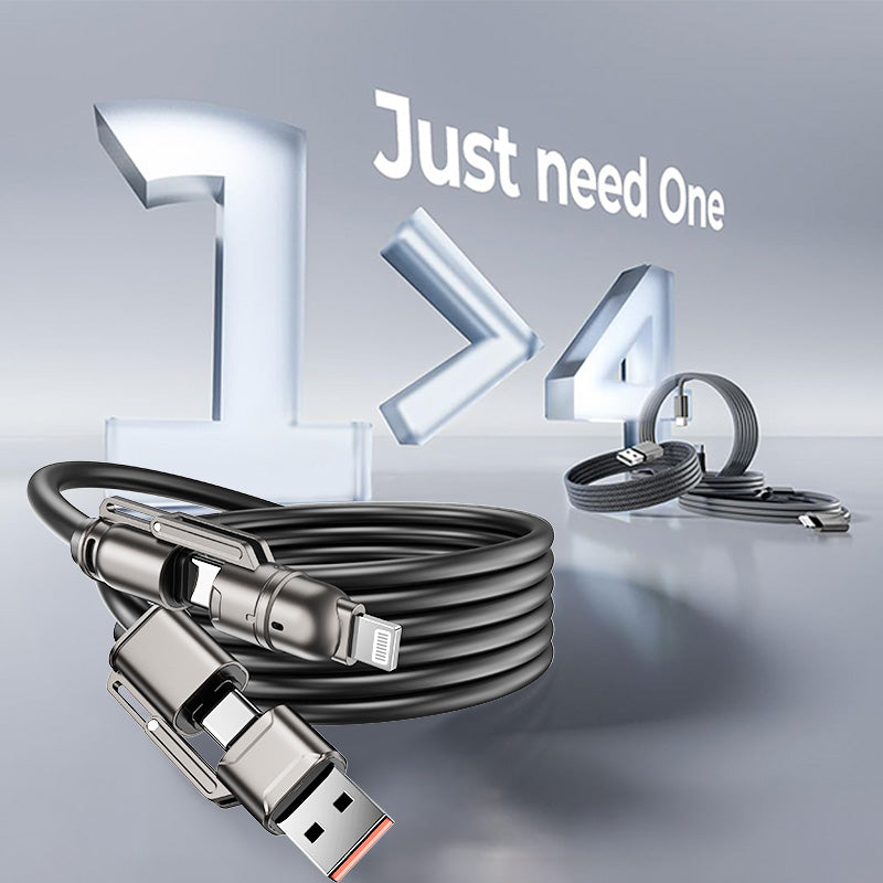 70% OFF🔥65W Fast Charging | 4-in-1 Multi-Function Cable
