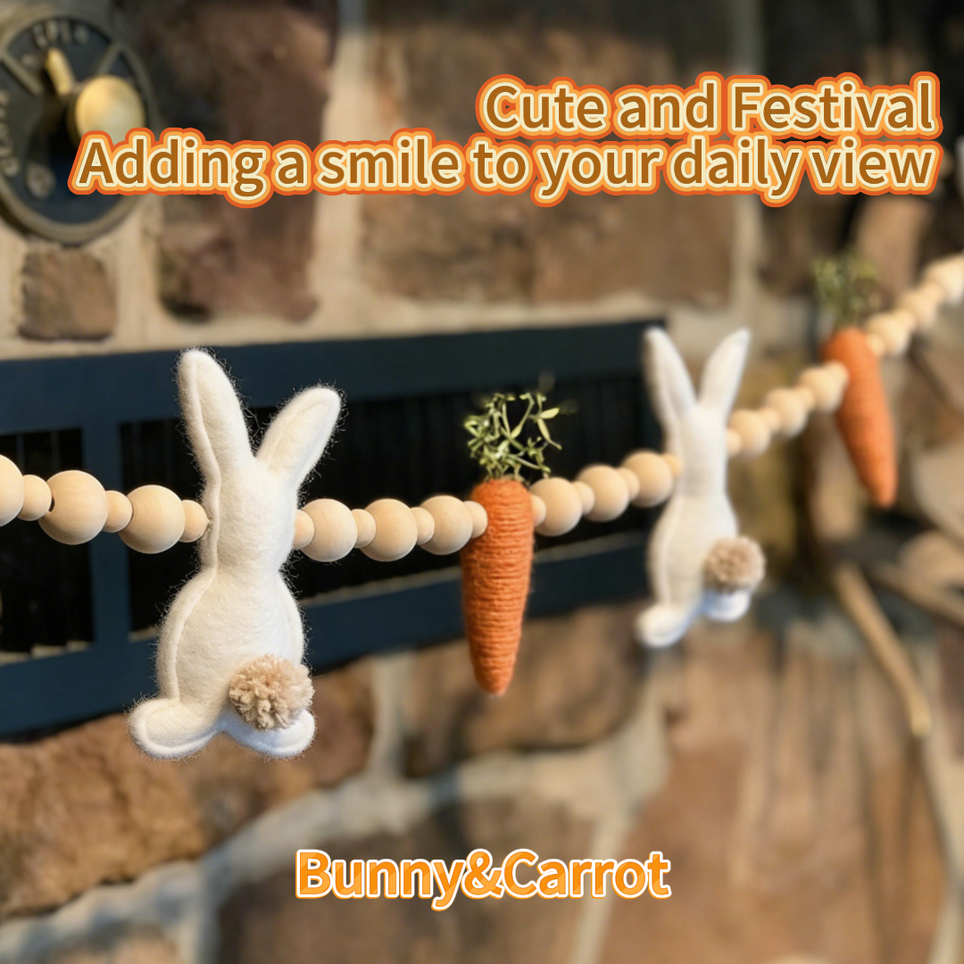 🎁Hot Sale Gift 30% Off -Easter Bunny Carrot Garland