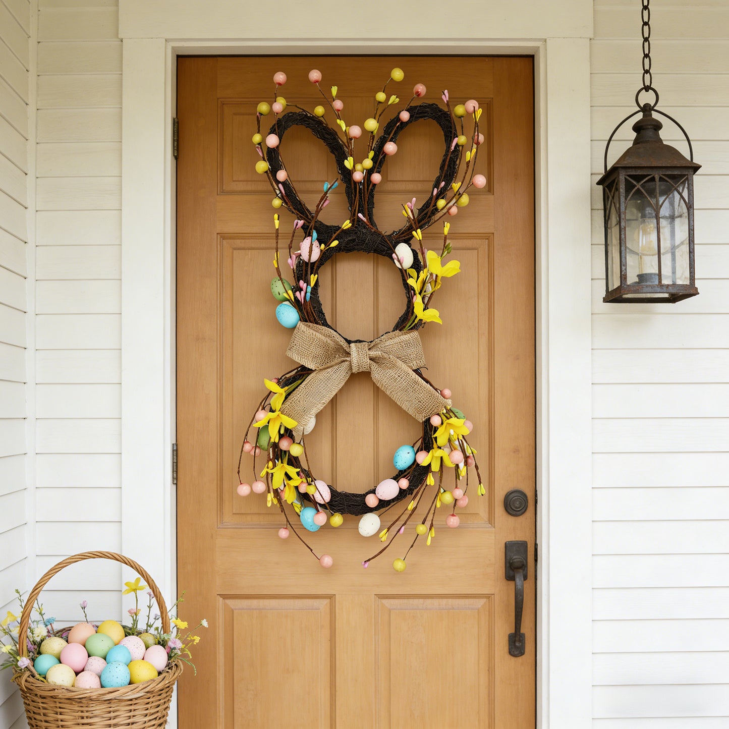 Hot Sale Decor: 50% Off Rabbit Flower Wreath