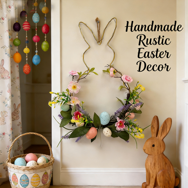 Hot Sale Decor: 50% Off Rabbit Flower Wreath