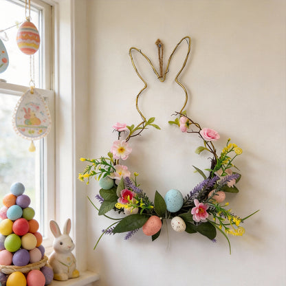 Hot Sale Decor: 50% Off Rabbit Flower Wreath