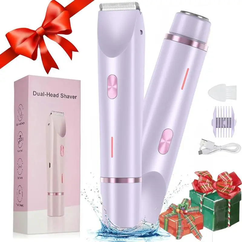 ⚡ 2-in-1 Electric Shaver for Women | Bikini, Face & Body Hair Trimmer