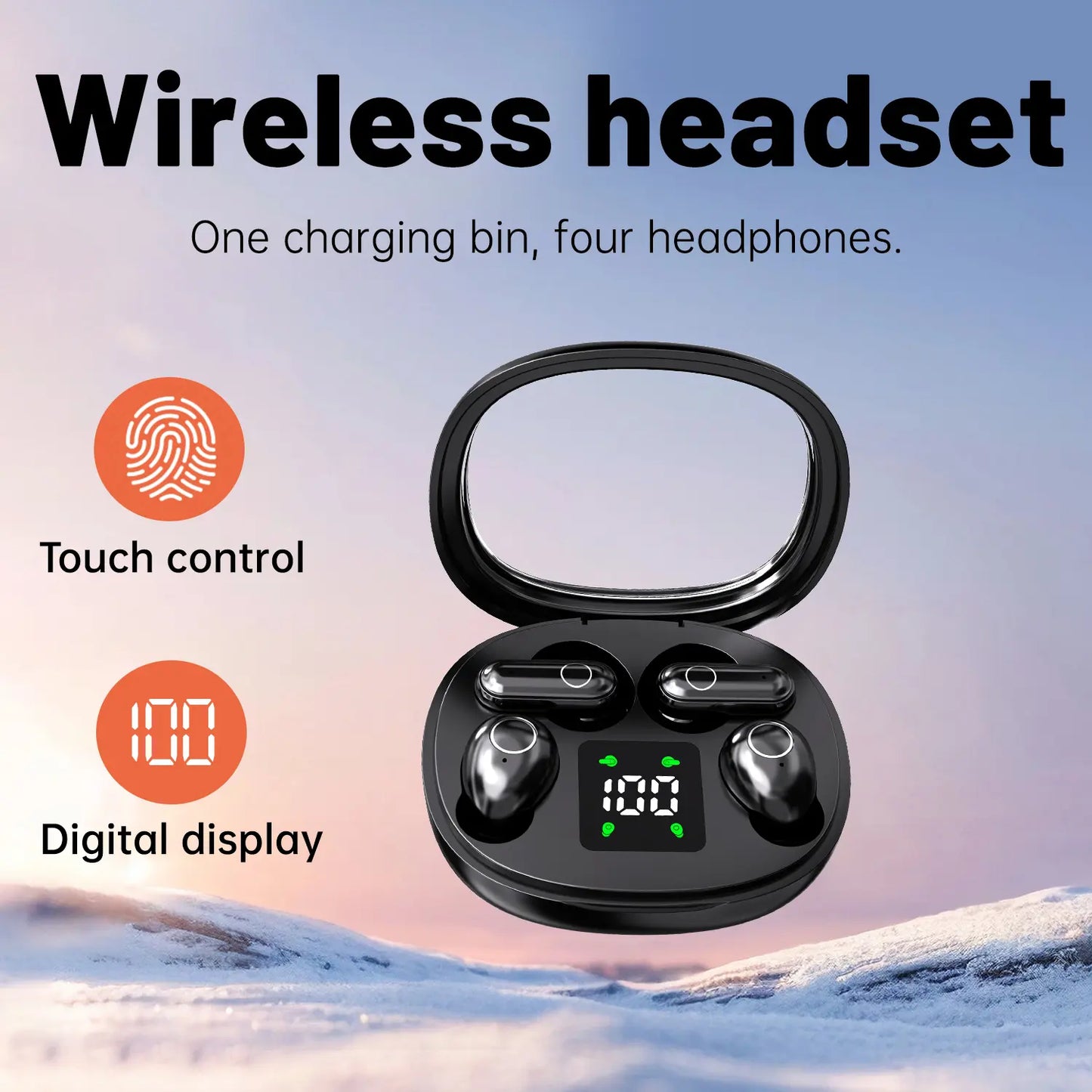 🎧 Mini Invisible Bluetooth Earbuds | Wireless Headphones with Mic
