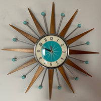 Blue sun clock