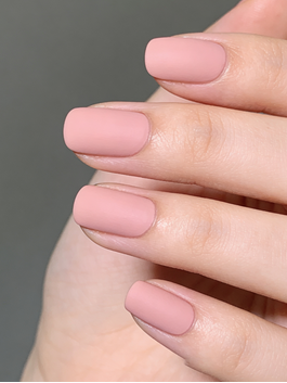 Matte Pink Press On Nails | Soft Pink Nude Matte Finish Reusable False Nails
