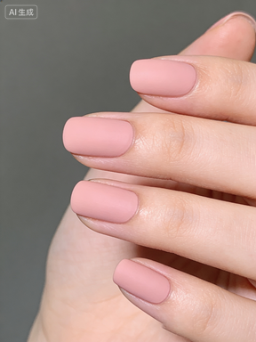 Matte Pink Press On Nails | Soft Pink Nude Matte Finish Reusable False Nails