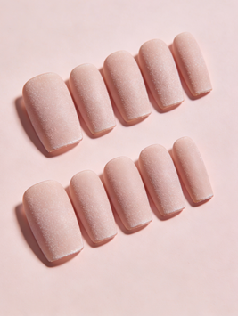 Matte Pink Press On Nails | Soft Pink Nude Matte Finish Reusable False Nails