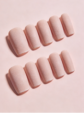 Matte Pink Press On Nails | Soft Pink Nude Matte Finish Reusable False Nails