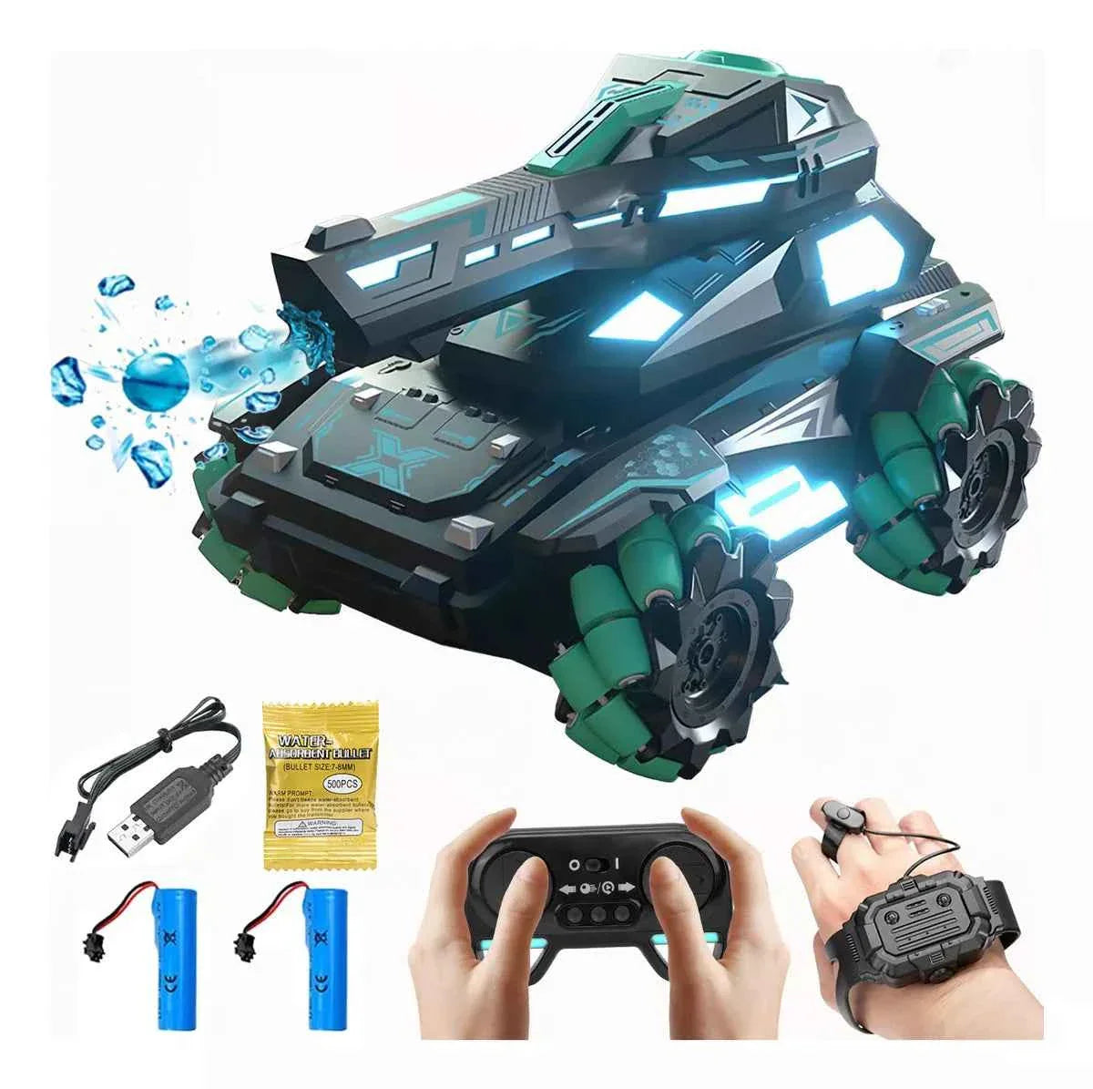 🔥Shocking Offer! Remote Controlled Super Tank Shoots Hydrogel - Unstoppable Discount! 🚀