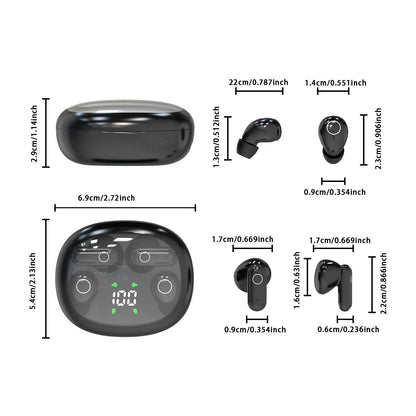 🎧 Mini Invisible Bluetooth Earbuds | Wireless Headphones with Mic