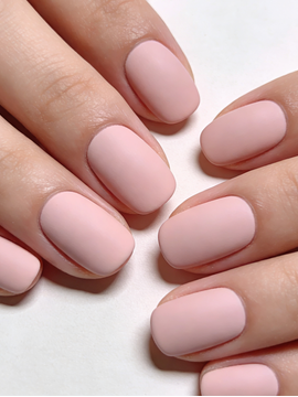 Matte Pink Press On Nails | Soft Pink Nude Matte Finish Reusable False Nails