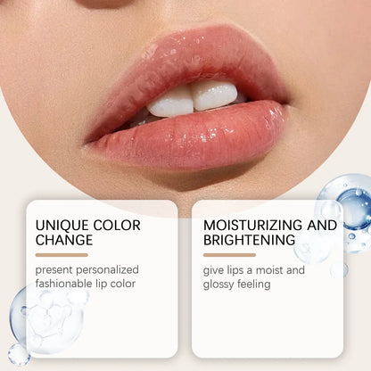 ✨ Color Changing Lipstick | Gold Crystal Moisturizing Lip Gloss