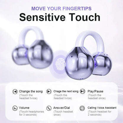 🏆LAST DAY SALE 50% OFF⏰Lightweight Open Ear Clip Bluetooth Headphones